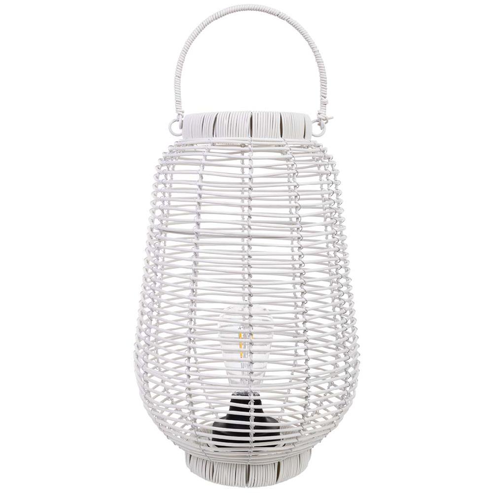 Creaciones Meng DECORACION - FAROLES - Farol De Metal Y Plastico Con Luz A Pilas