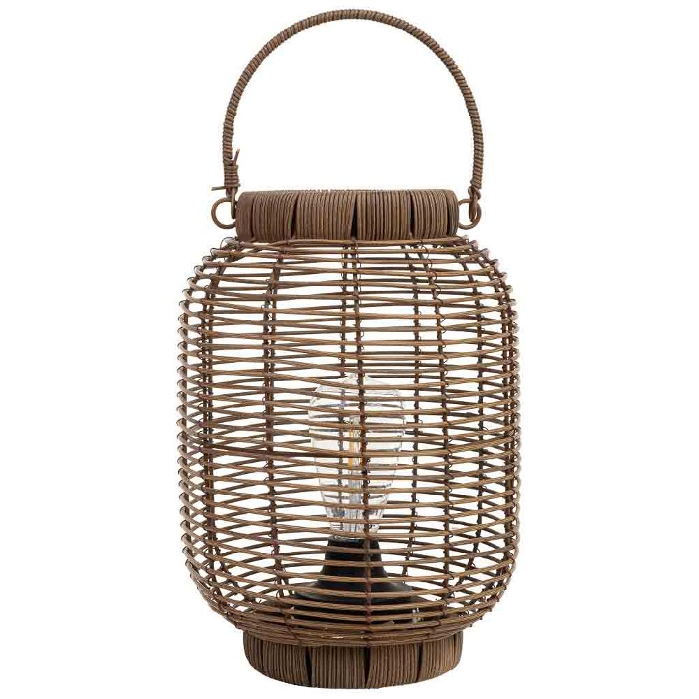 Creaciones Meng DECORACION - FAROLES - Farol De Metal Y Plastico Con Luz A Pilas