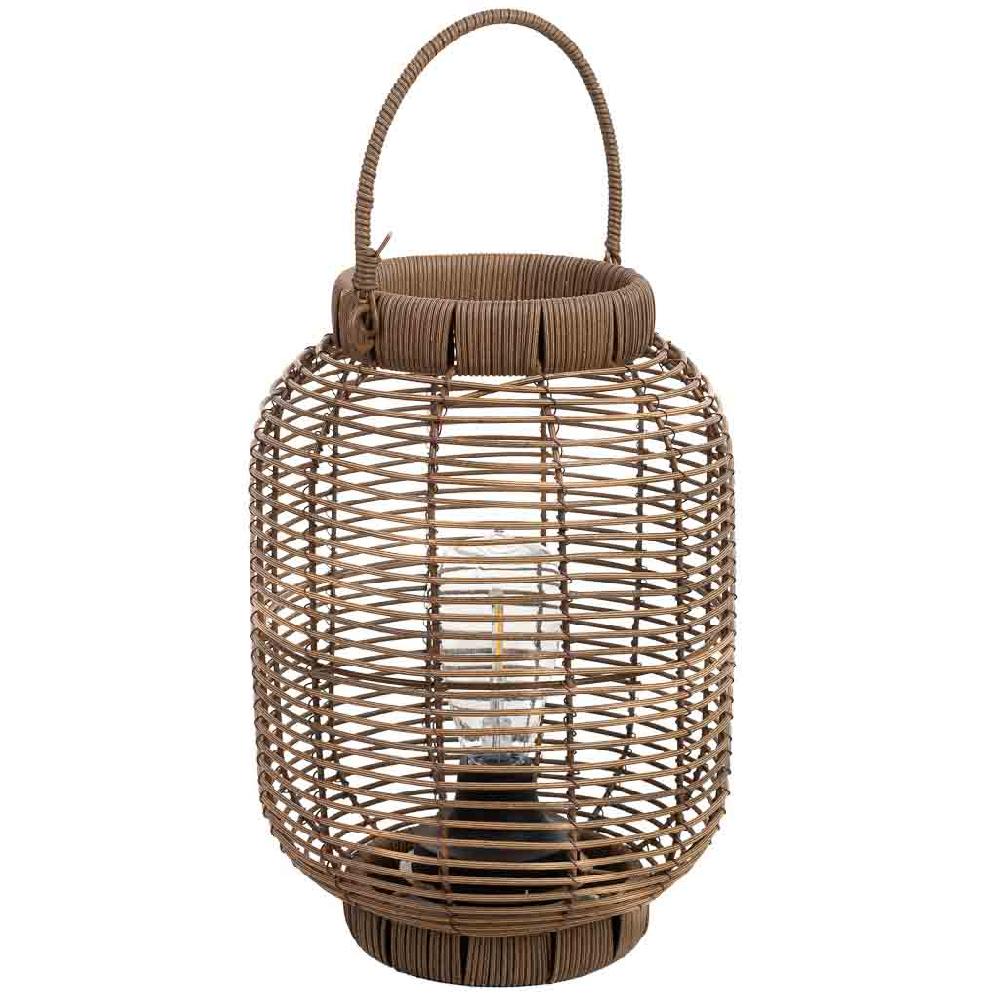 Creaciones meng DECORACION - FAROLES - farol de metal y plastico con luz a pilas