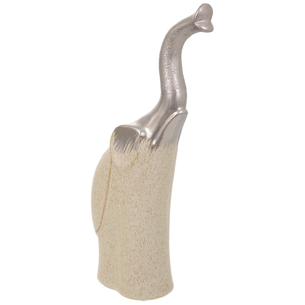Creaciones meng DECORACION - FIGURAS DE ANIMALES - elefante decoracion de ceramica plata