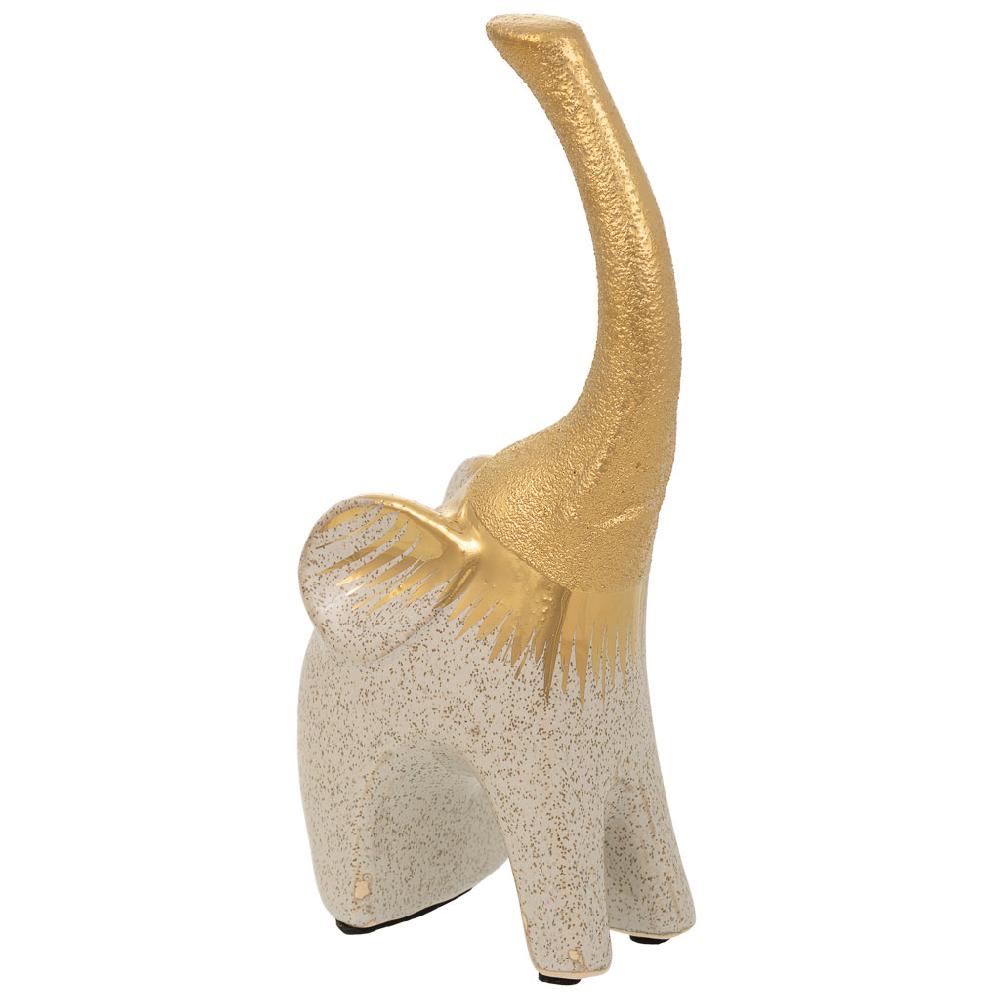 Creaciones meng DECORACION - FIGURAS DE ANIMALES - elefante decoracion de ceramica oro