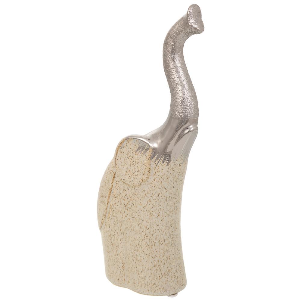 Creaciones meng DECORACION - FIGURAS DE ANIMALES - elefante decoracion de ceramica plata