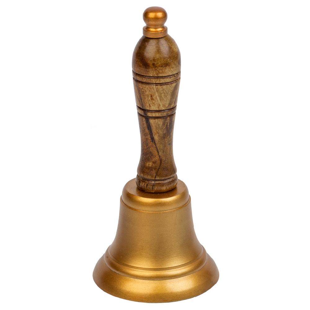 Creaciones meng DECORACION - FIGURAS DECORACION - campana de aluminio y mango de madera marron