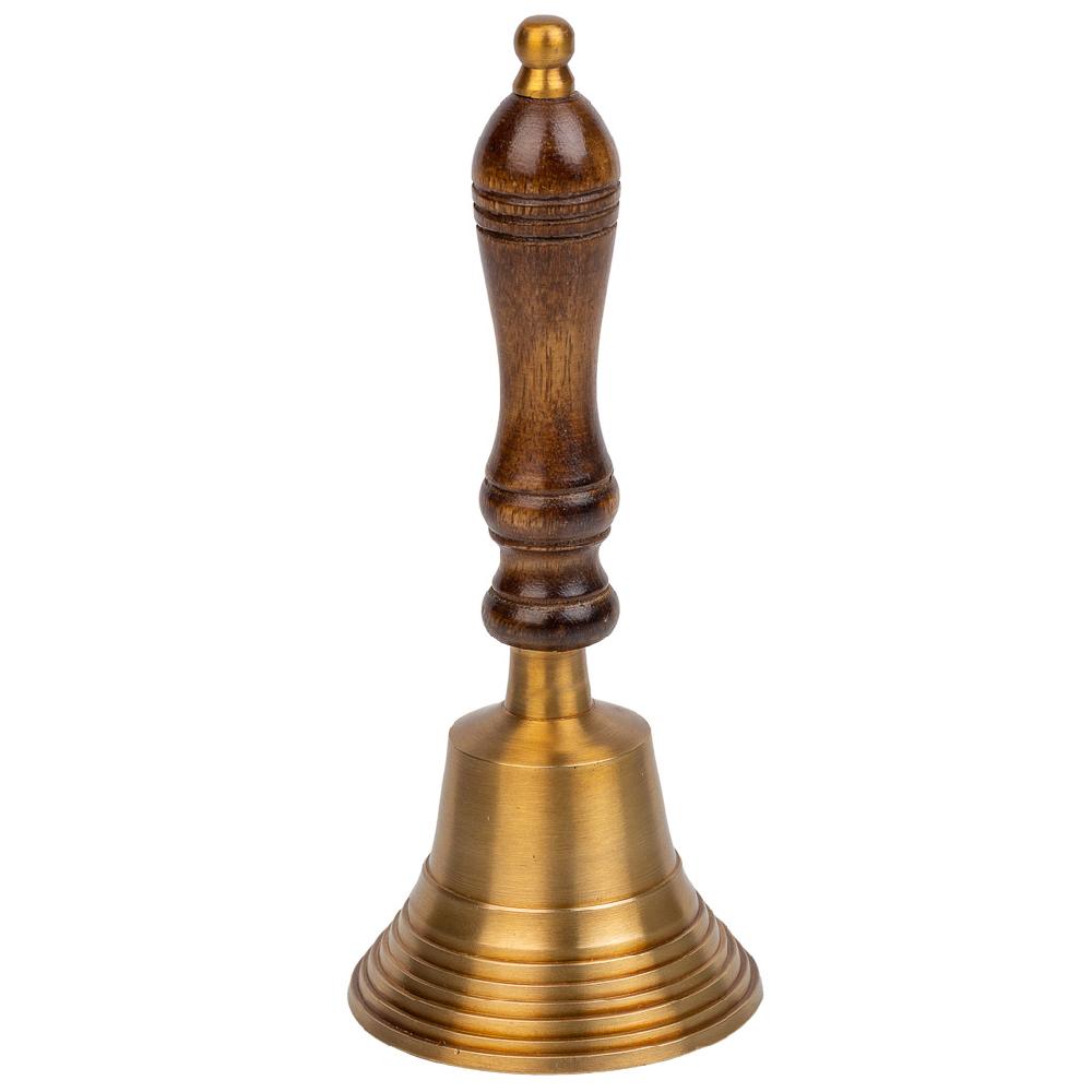 Creaciones Meng DECORACION - FIGURAS DECORACION - Campana De Metal Y Mango De Madera Marron