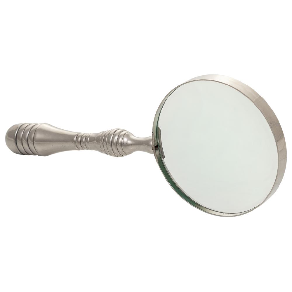 Creaciones meng DECORACION - FIGURAS DECORACION - lupa de aluminio plata