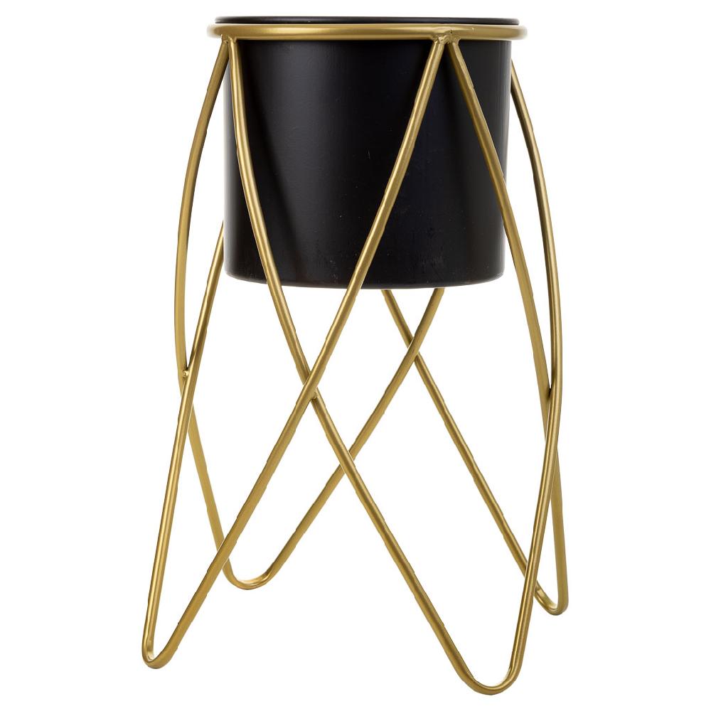 Creaciones Meng DECORACION - MACETEROS - Macetero Con Soporte De Metal