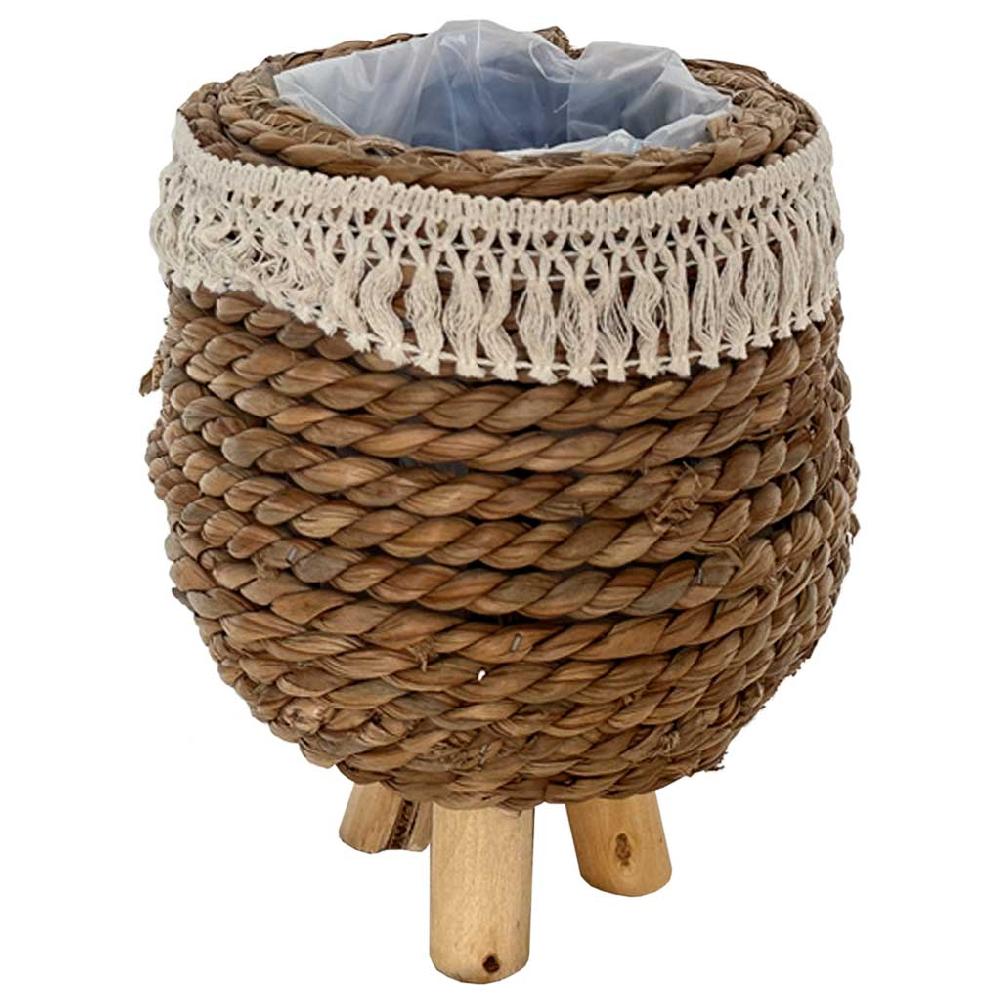 Creaciones meng DECORACION - MACETEROS - macetero de cuerda con patas