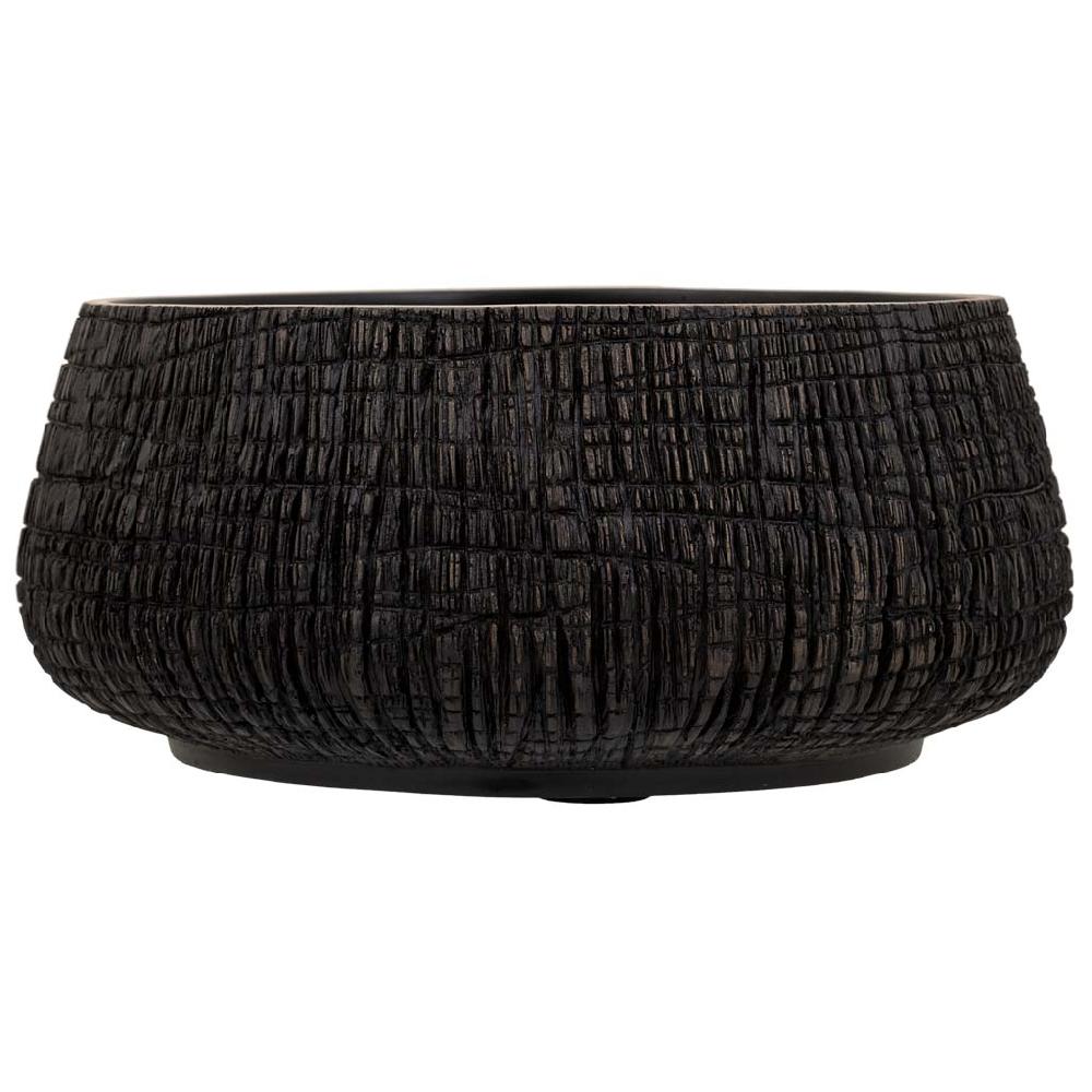 Creaciones Meng DECORACION - MACETEROS - Macetero De Poliresina Marron