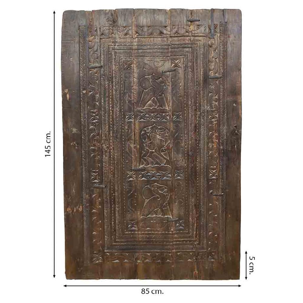 Creaciones Meng DECORACION - MURALES VINILOS PALMITOS - Mural De Madera Acabado Artesanal Marron