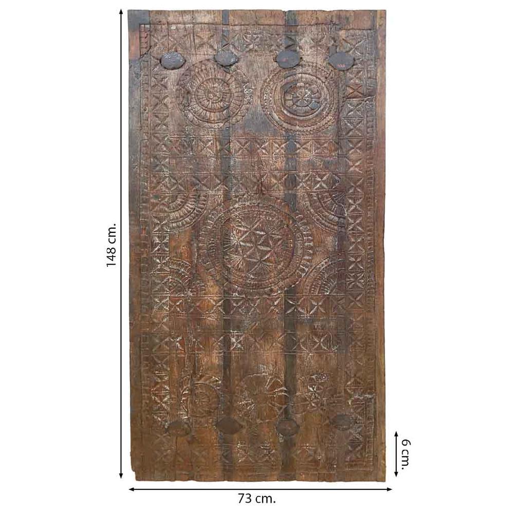 Creaciones Meng DECORACION - MURALES VINILOS PALMITOS - Mural De Madera Acabado Artesanal Marron