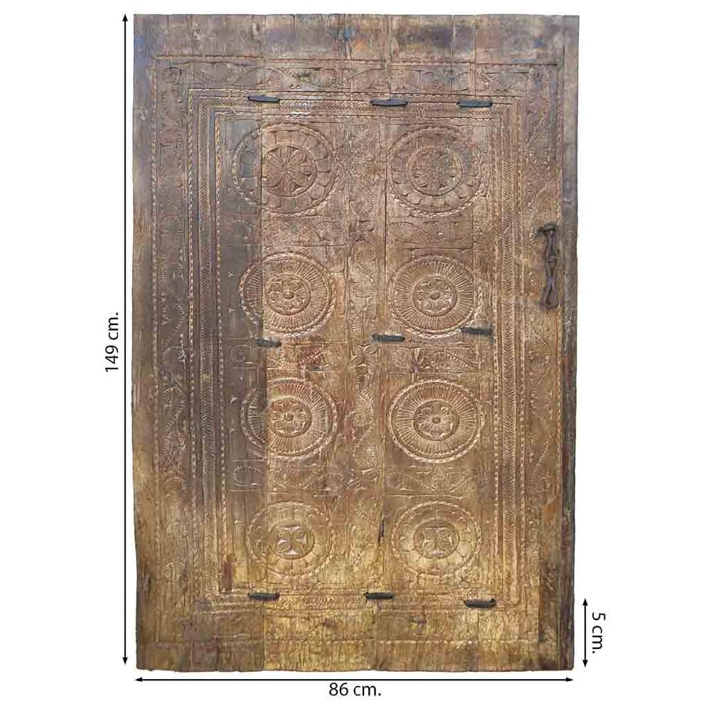 Creaciones Meng DECORACION - MURALES VINILOS PALMITOS - Mural De Madera Acabado Artesanal Marron