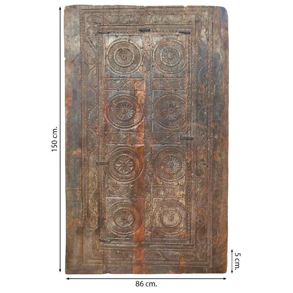 Creaciones Meng DECORACION - MURALES VINILOS PALMITOS - Mural De Madera Acabado Artesanal Marron