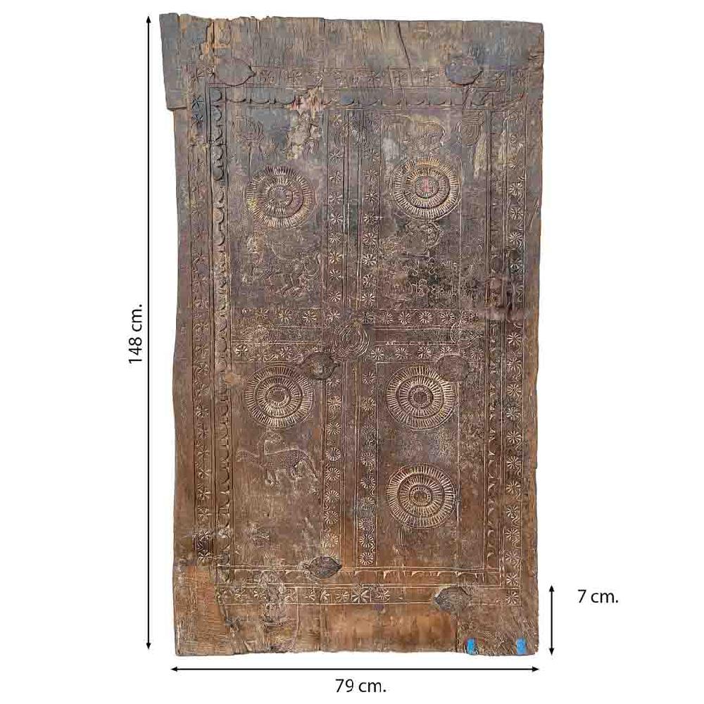 Creaciones Meng DECORACION - MURALES VINILOS PALMITOS - Mural De Madera Acabado Artesanal Marron