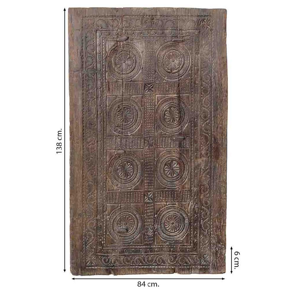 Creaciones Meng DECORACION - MURALES VINILOS PALMITOS - Mural De Madera Acabado Artesanal Marron