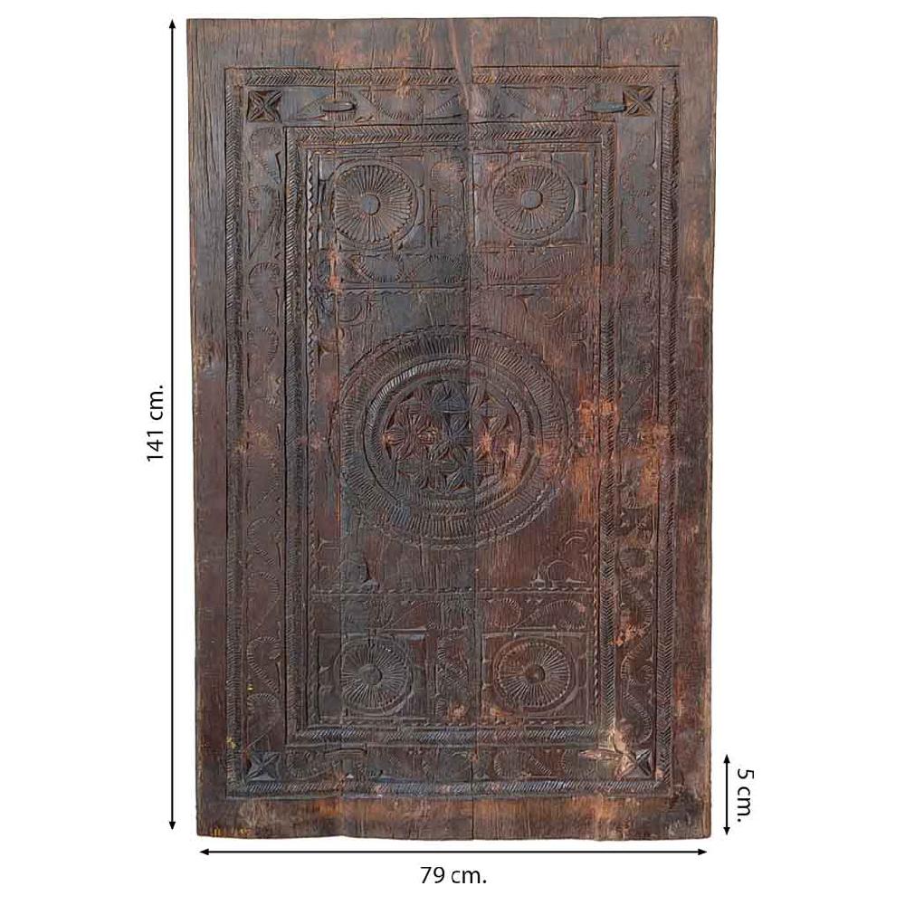 Creaciones Meng DECORACION - MURALES VINILOS PALMITOS - Mural De Madera Acabado Artesanal Marron