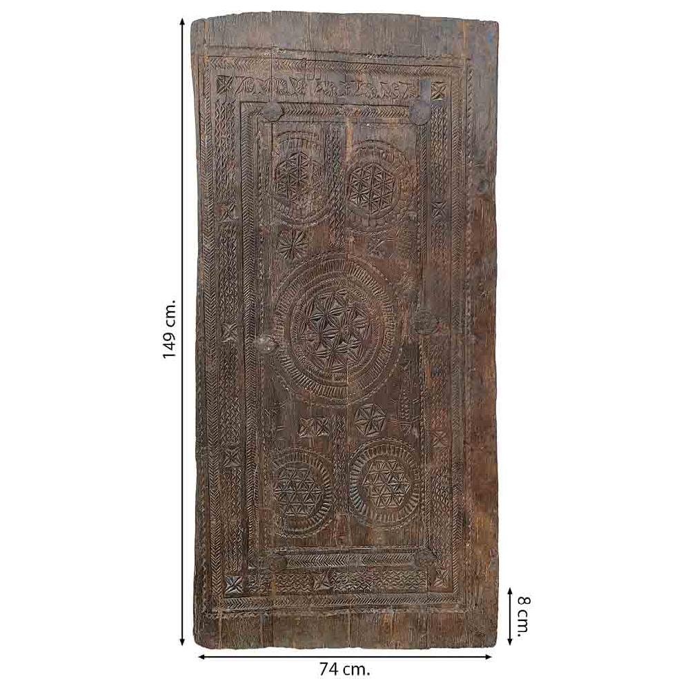 Creaciones Meng DECORACION - MURALES VINILOS PALMITOS - Mural De Madera Acabado Artesanal Marron