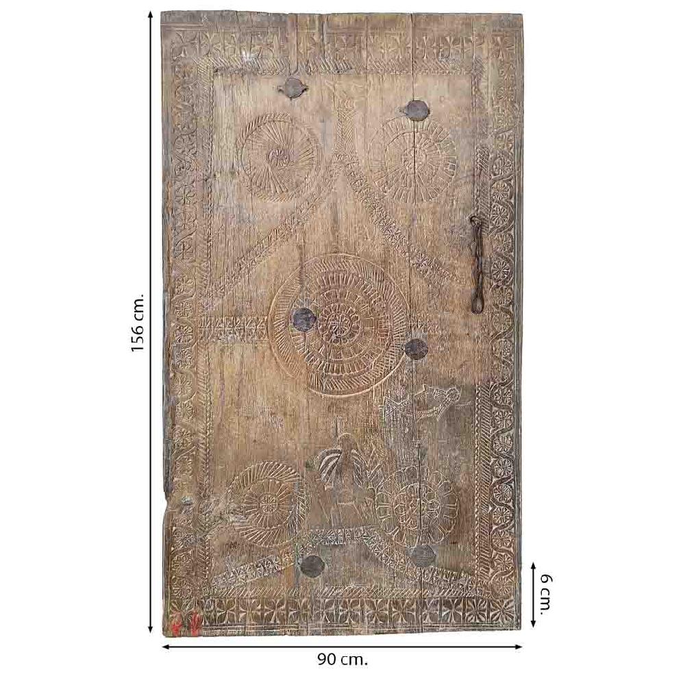 Creaciones Meng DECORACION - MURALES VINILOS PALMITOS - Mural De Madera Acabado Artesanal Marron