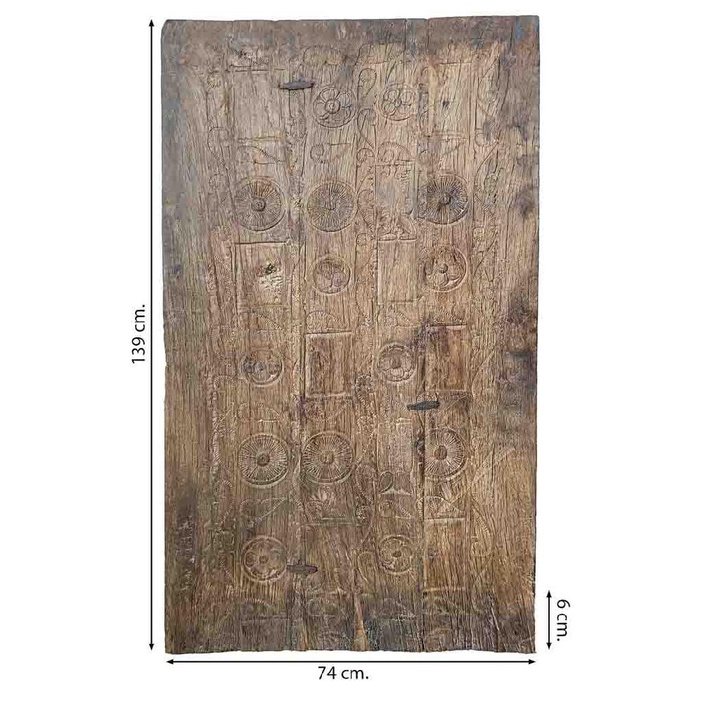 Creaciones Meng DECORACION - MURALES VINILOS PALMITOS - Mural De Madera Acabado Artesanal Marron