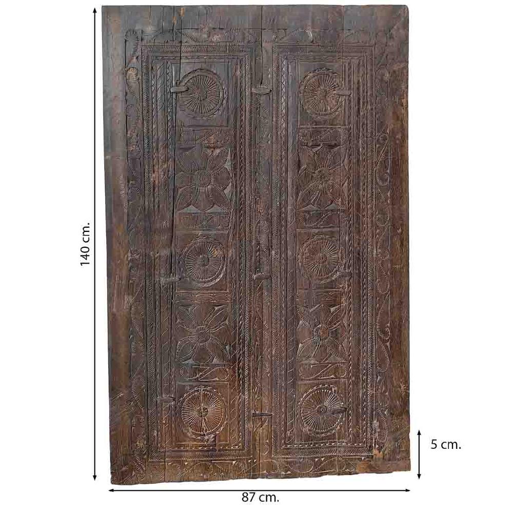 Creaciones Meng DECORACION - MURALES VINILOS PALMITOS - Mural De Madera Acabado Artesanal Marron