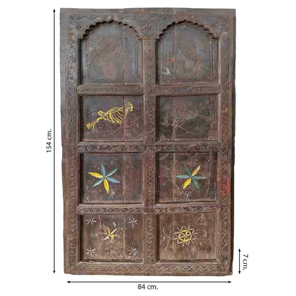 Creaciones Meng DECORACION - MURALES VINILOS PALMITOS - Mural De Madera Acabado Artesanal Marron