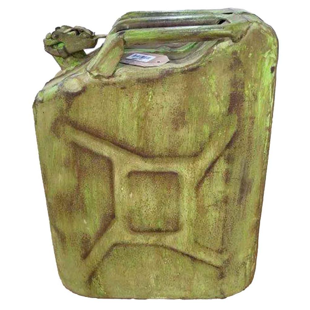 Creaciones Meng DECORACION - OBJETOS SINGULARES - Bidón De Metal Con Acabado Artesanal