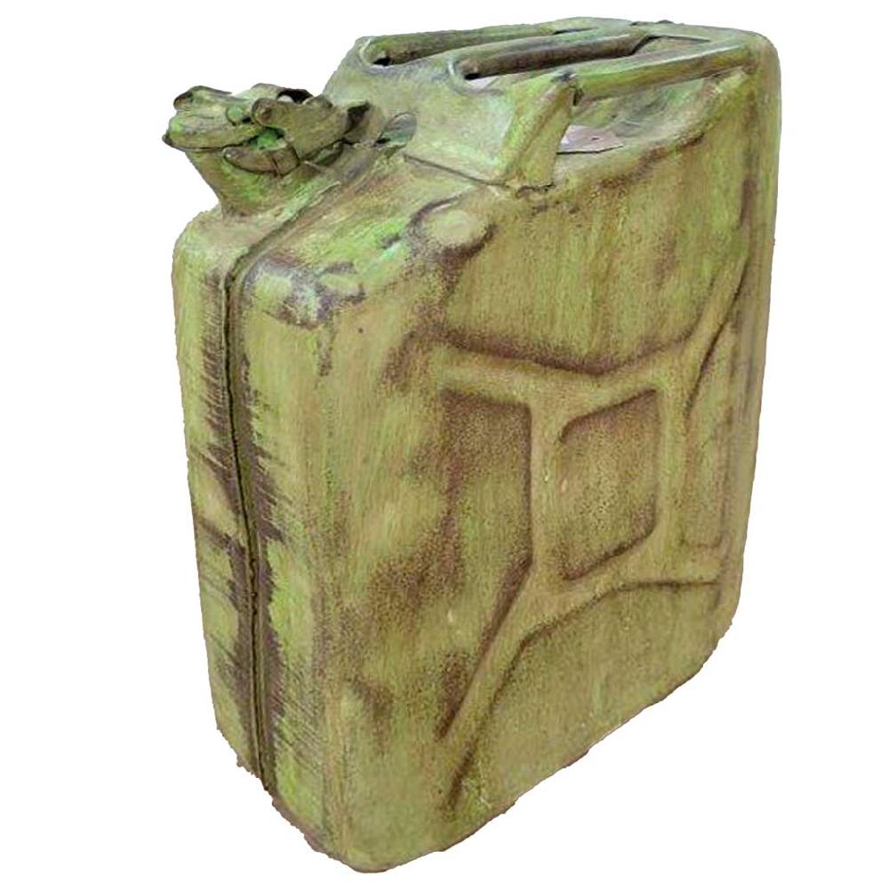 Creaciones meng DECORACION - OBJETOS SINGULARES - bidón de metal con acabado artesanal