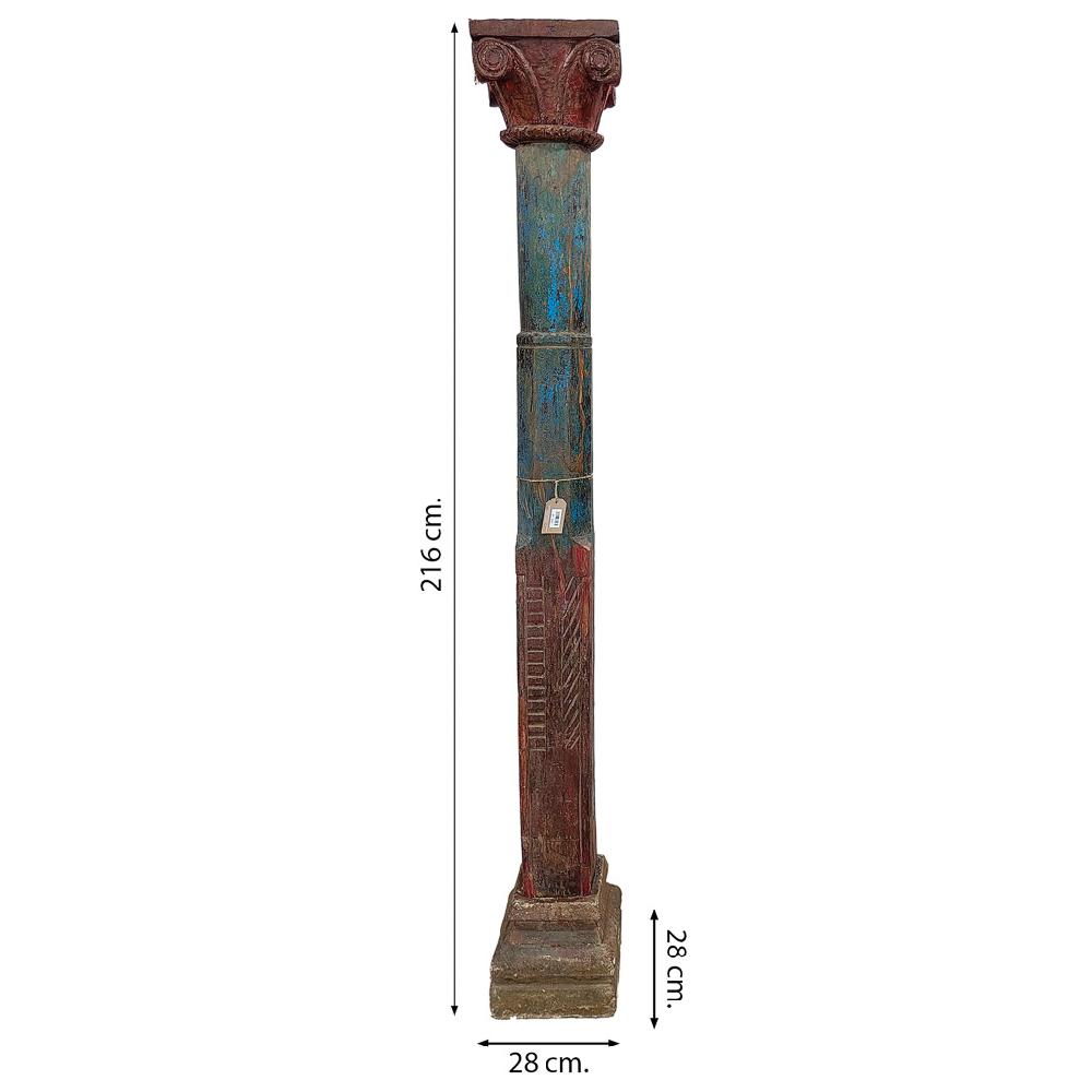 Creaciones Meng DECORACION - OBJETOS SINGULARES - Dos Columnas De Madera Con Acabado Artesanal