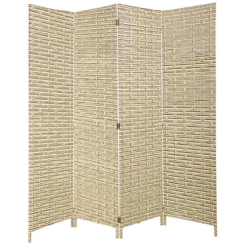 Creaciones meng DECORACION - PARABANES (BIOMBOS) - paraban de papel trenzado 4 hojas