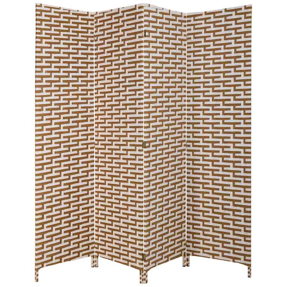 Creaciones Meng DECORACION - PARABANES (BIOMBOS) - Paraban De Papel Trenzado 4 Hojas