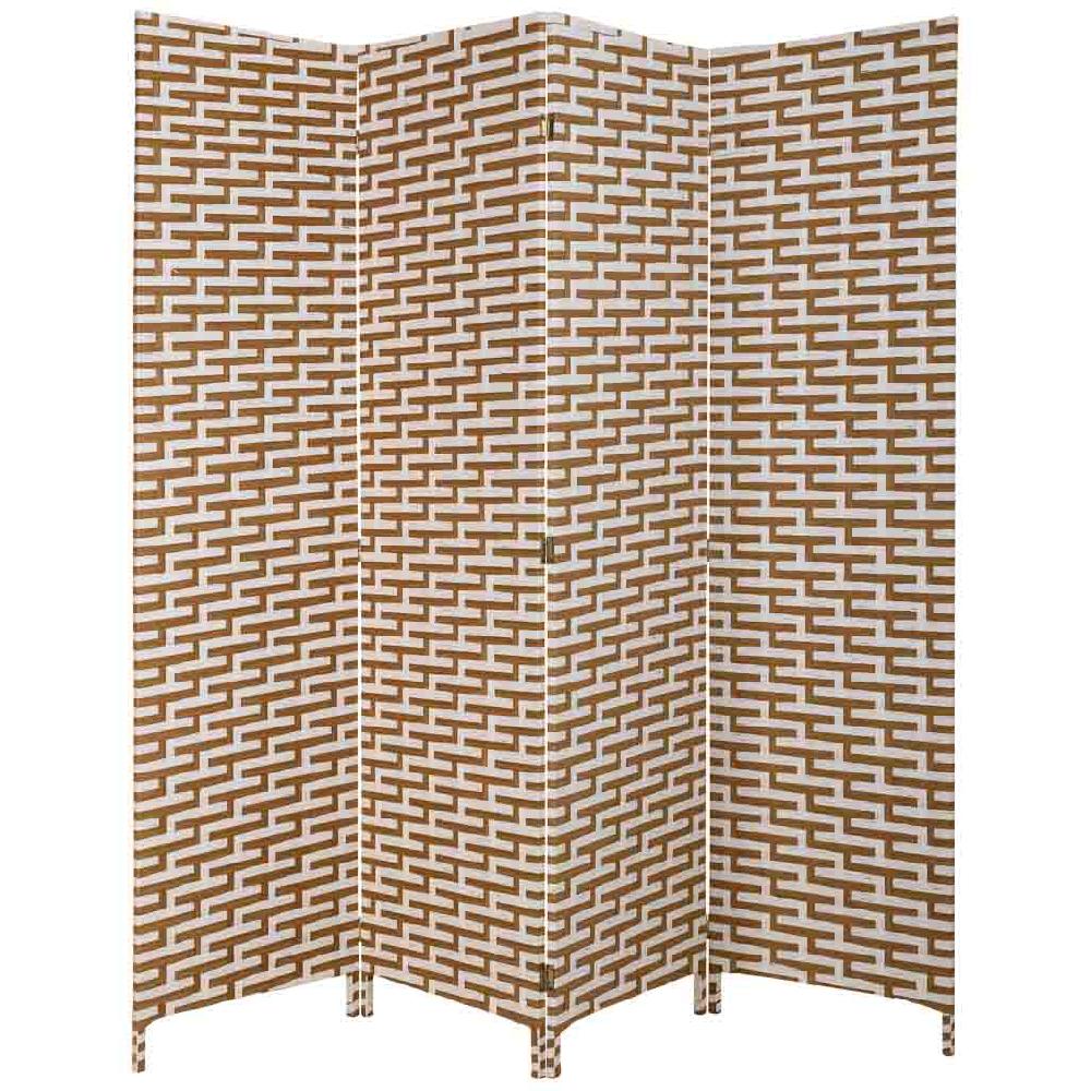 Creaciones meng DECORACION - PARABANES (BIOMBOS) - paraban de papel trenzado 4 hojas