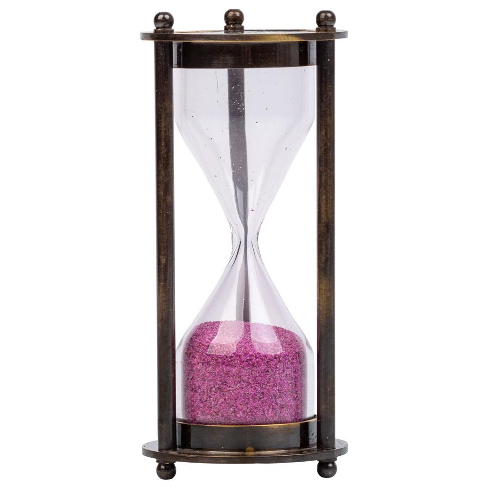 Creaciones Meng DECORACION - RELOJES - Reloj De Arena 1minuto De Metal Marron