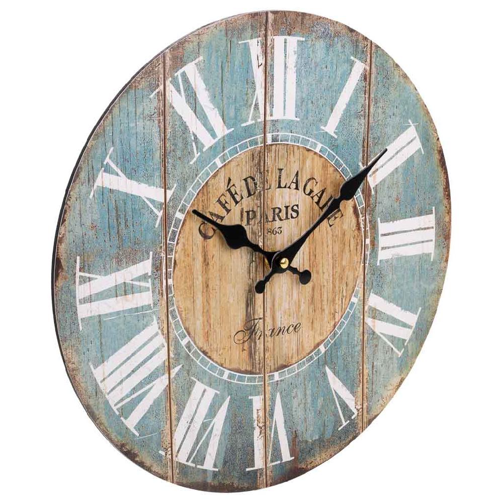 Creaciones meng DECORACION - RELOJES - reloj de pared de madera azul