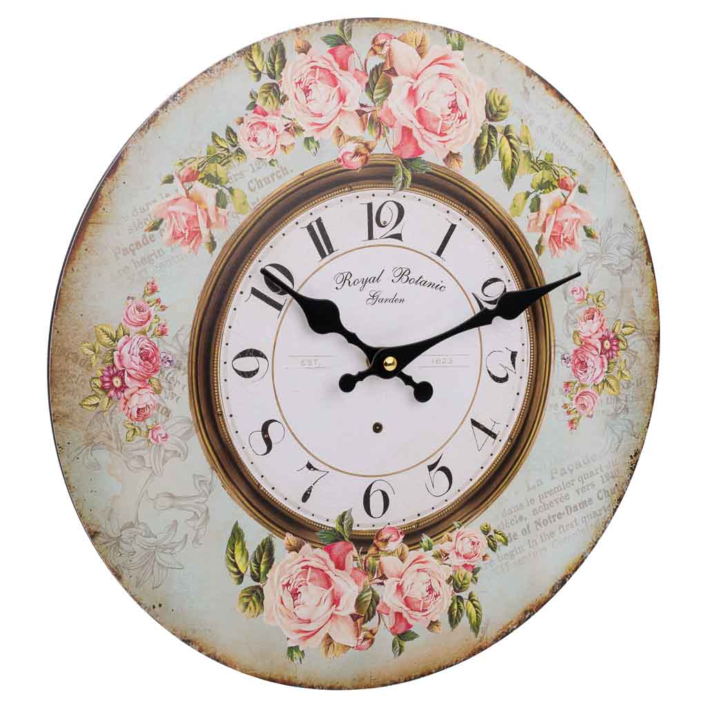 Creaciones meng DECORACION - RELOJES - reloj de pared de madera azul