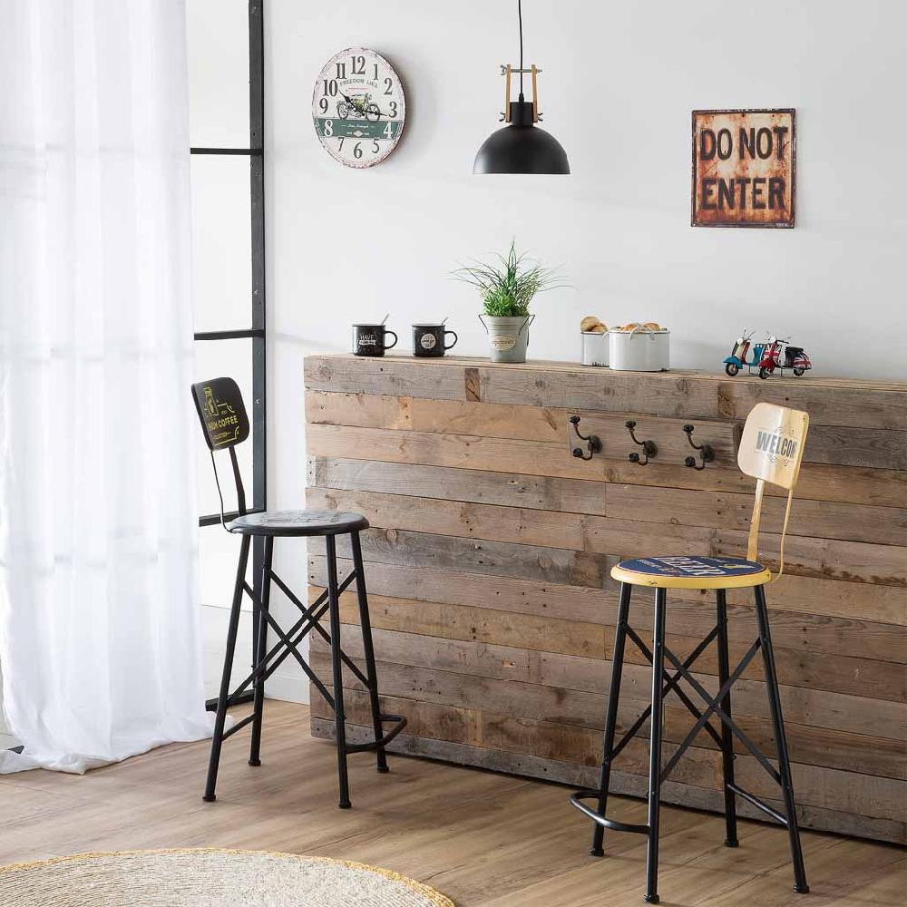 Creaciones Meng DECORACION - RELOJES - Reloj De Pared De Madera Blanco