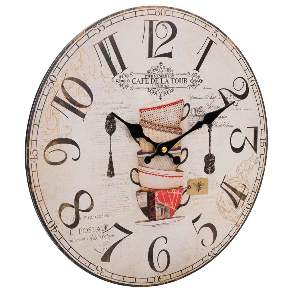 Creaciones meng DECORACION - RELOJES - reloj de pared de madera blanco