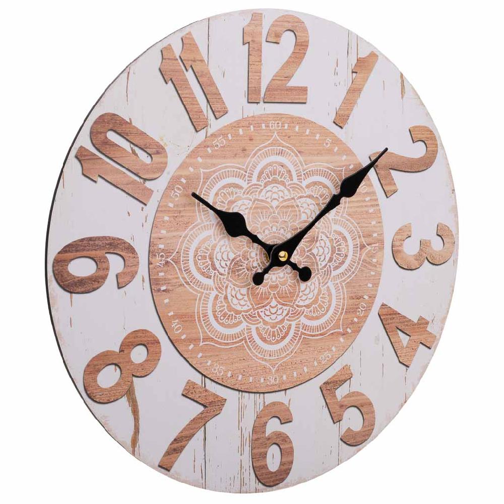Creaciones meng DECORACION - RELOJES - reloj de pared de madera blanco