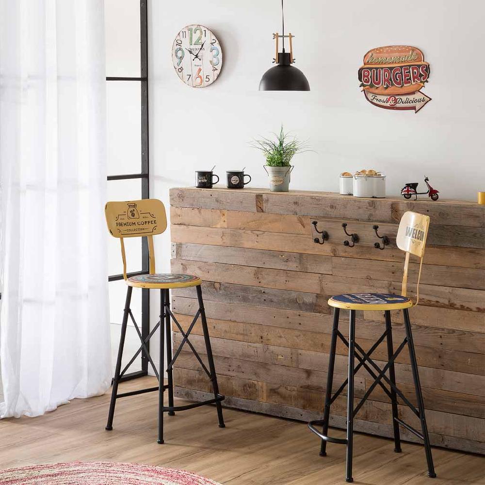 Creaciones Meng DECORACION - RELOJES - Reloj De Pared De Madera Blanco