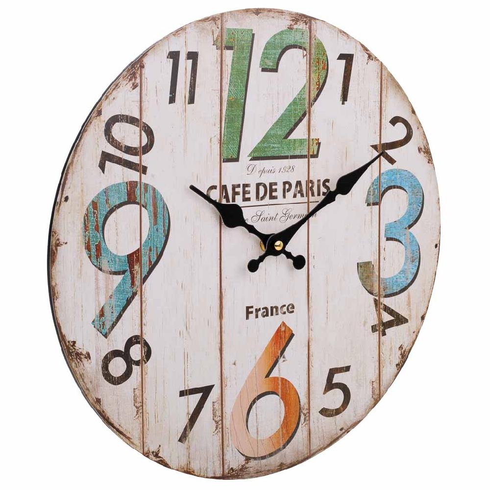 Creaciones meng DECORACION - RELOJES - reloj de pared de madera blanco