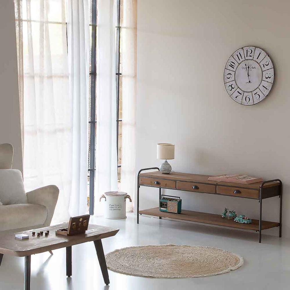 Creaciones Meng DECORACION - RELOJES - Reloj De Pared De Madera Blanco