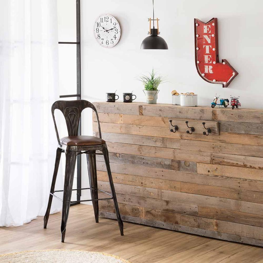 Creaciones Meng DECORACION - RELOJES - Reloj De Pared De Madera Blanco