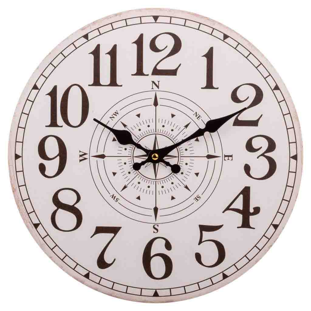 Creaciones meng DECORACION - RELOJES - reloj de pared de madera blanco