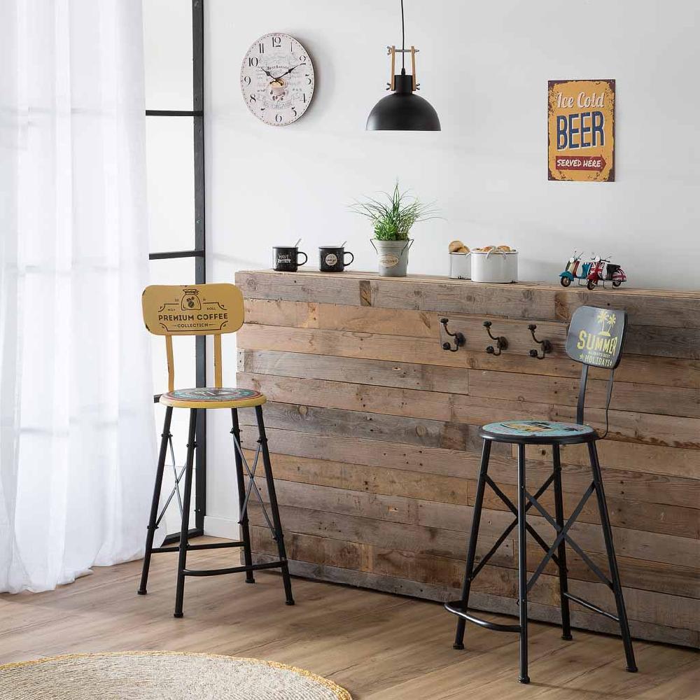 Creaciones Meng DECORACION - RELOJES - Reloj De Pared De Madera Blanco