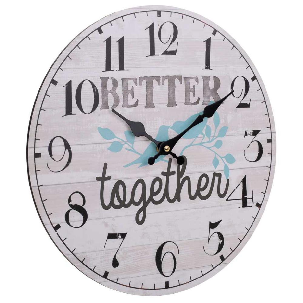 Creaciones meng DECORACION - RELOJES - reloj de pared de madera blanco