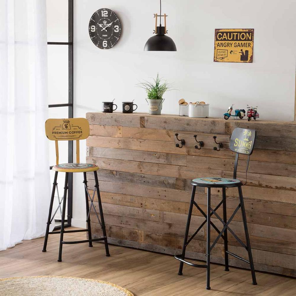 Creaciones Meng DECORACION - RELOJES - Reloj De Pared De Madera Negro