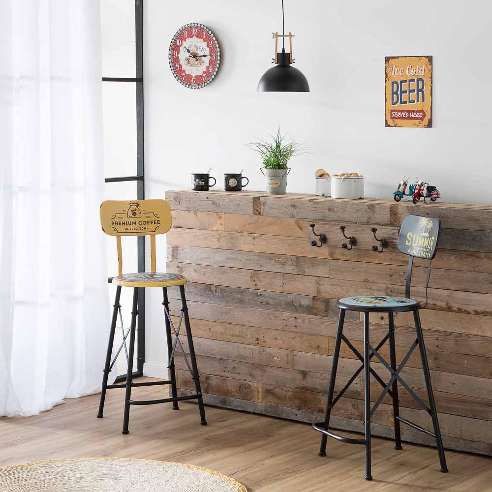 Creaciones Meng DECORACION - RELOJES - Reloj De Pared De Madera Rojo