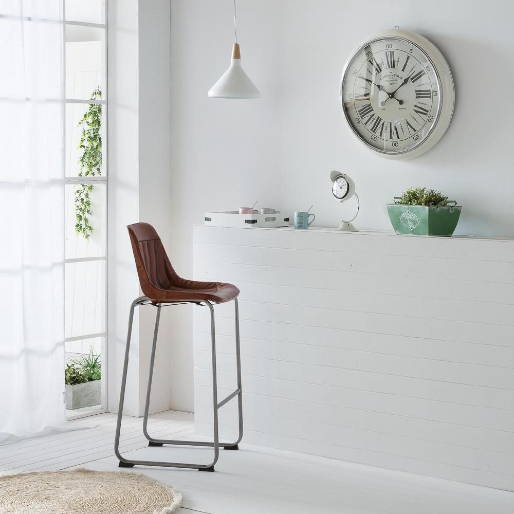 Creaciones Meng DECORACION - RELOJES - Reloj De Pared De Metal Blanco