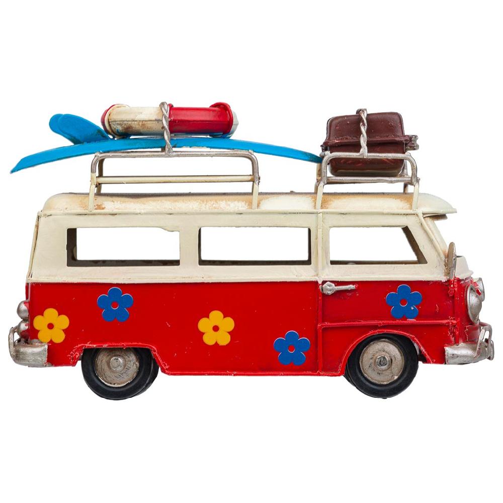 Creaciones Meng DECORACION - VEHICULOS DE DECORACION - Autobus Metal Rojo