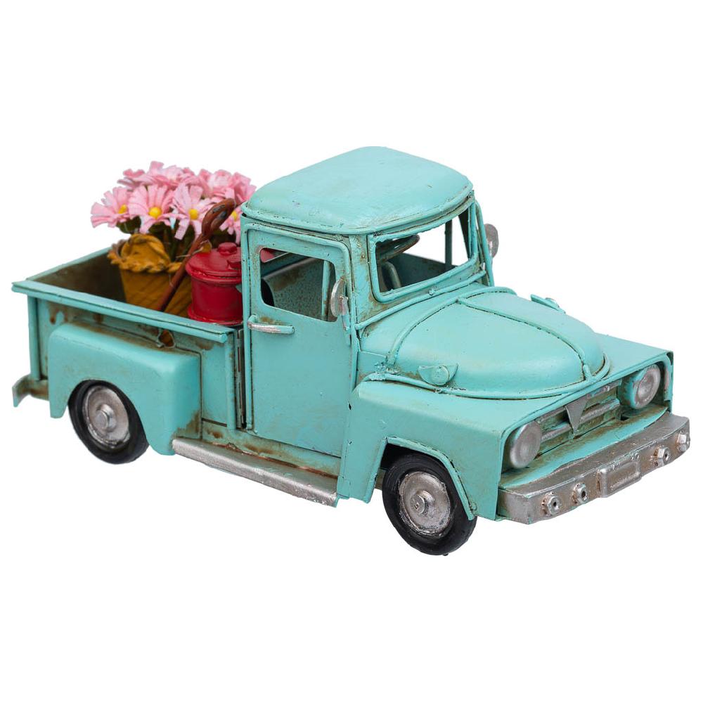 Creaciones meng DECORACION - VEHICULOS DE DECORACION - camioneta metal azul