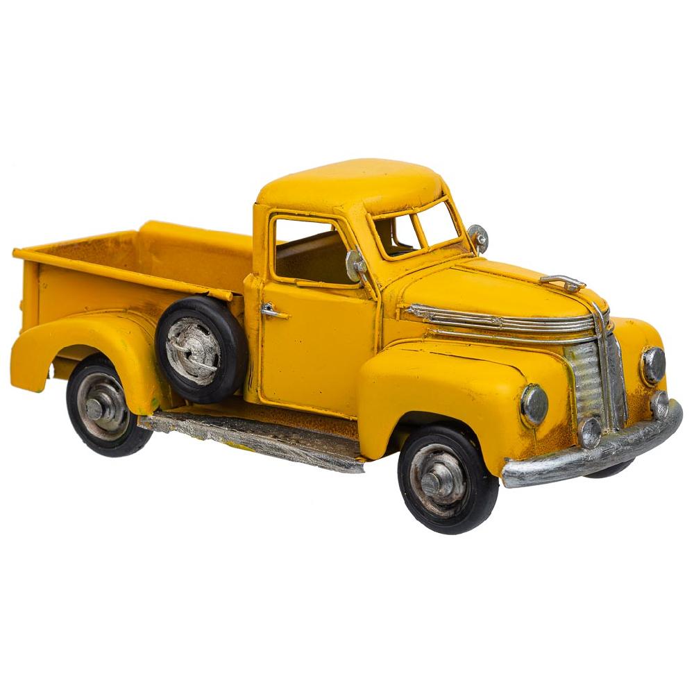 Creaciones meng DECORACION - VEHICULOS DE DECORACION - camioneta metal amarillo