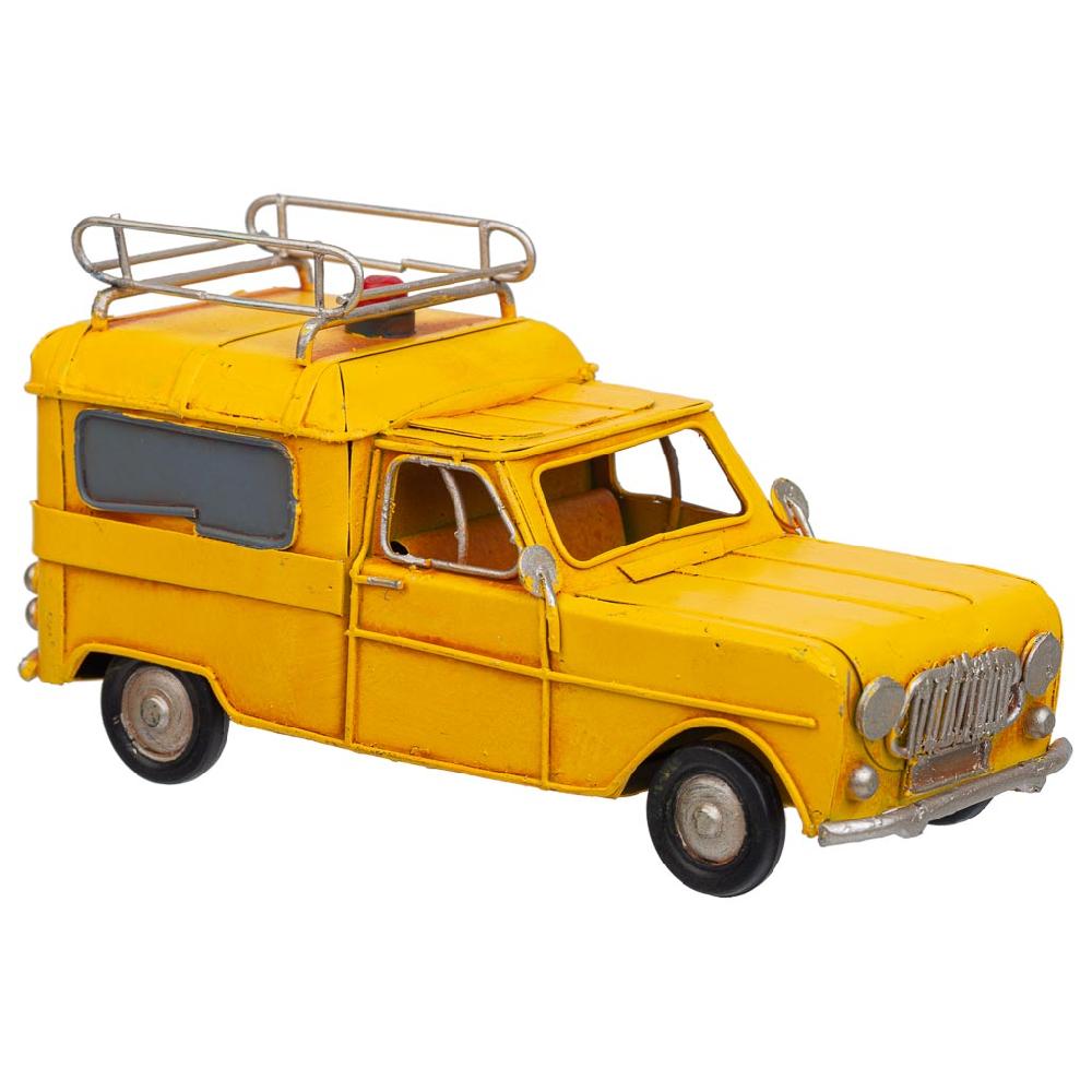 Creaciones meng DECORACION - VEHICULOS DE DECORACION - coche metal amarillo